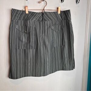 Striped Grey Skort